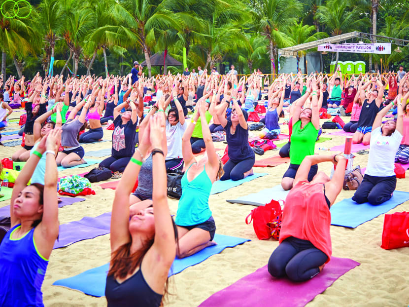 How did yoga grow from being a hippie movement to one enjoyed by the masses?