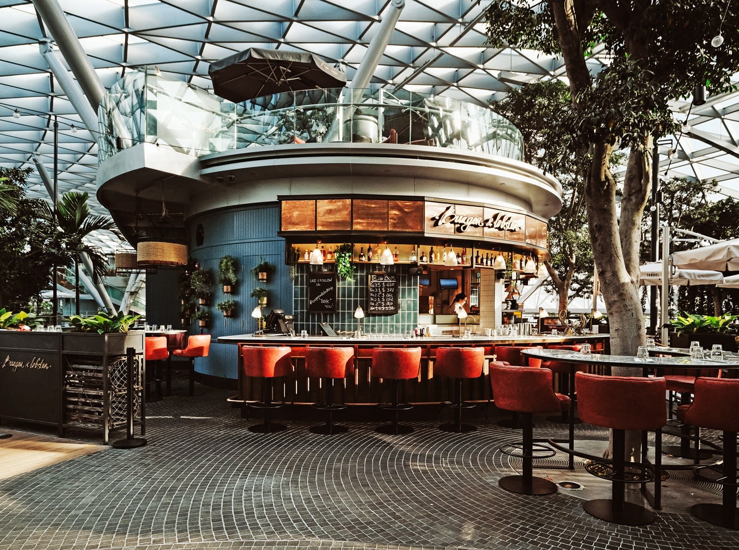 The Burger & Lobster restaurant outlet located at Jewel Changi Airport.