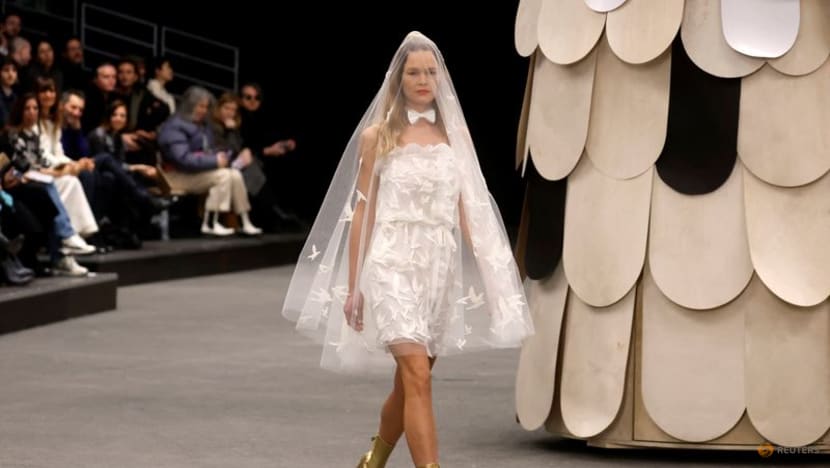 Chanel hits playful note at haute couture show in Paris - CNA