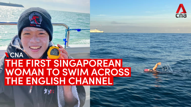 The first Singaporean woman to swim across the English Channel in under 13 hours | Video