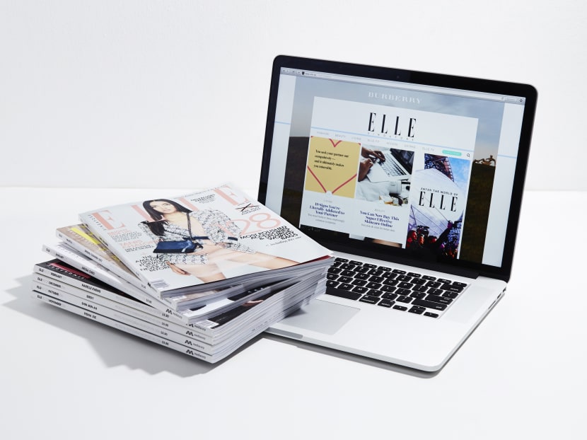 Mediacorp's Elle magazine and website. Photo: Mediacorp