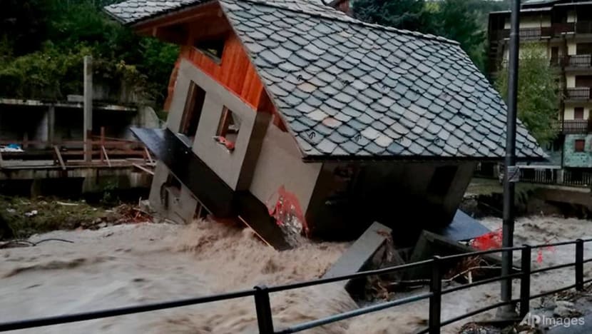 Two killed, 24 missing in severe floods in Italy and France