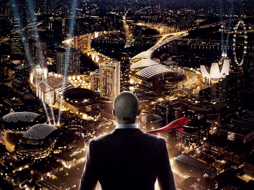 Singapore features prominently in the theatrical poster for Hitman: Agent 47