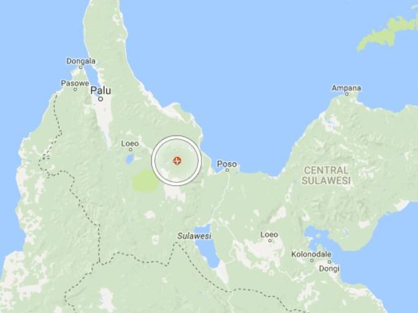 Screencap: A 6.6-magnitude earthquake hit inland on the central Indonesian island of Sulawesi/Google Map