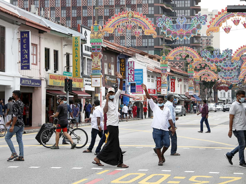 Crowd in Little India on Deepavali, Nov 4, 2021. Crowd in Little India on Deepavali, Nov 4, 2021.
