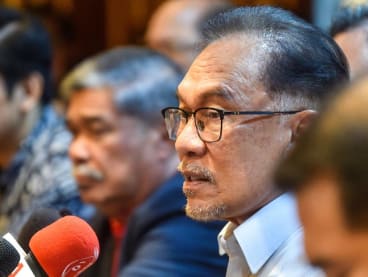 Mr Anwar Ibrahim gives a press conference in Kuala Lumpur, Malaysia on November 21, 2022.
