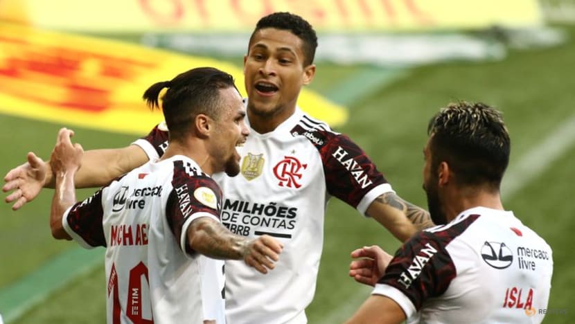 Football:
Michael double helps Flamengo to 3-1 win over Palmeiras Football:
Michael double helps Flamengo to 3-1 win over Palmeiras