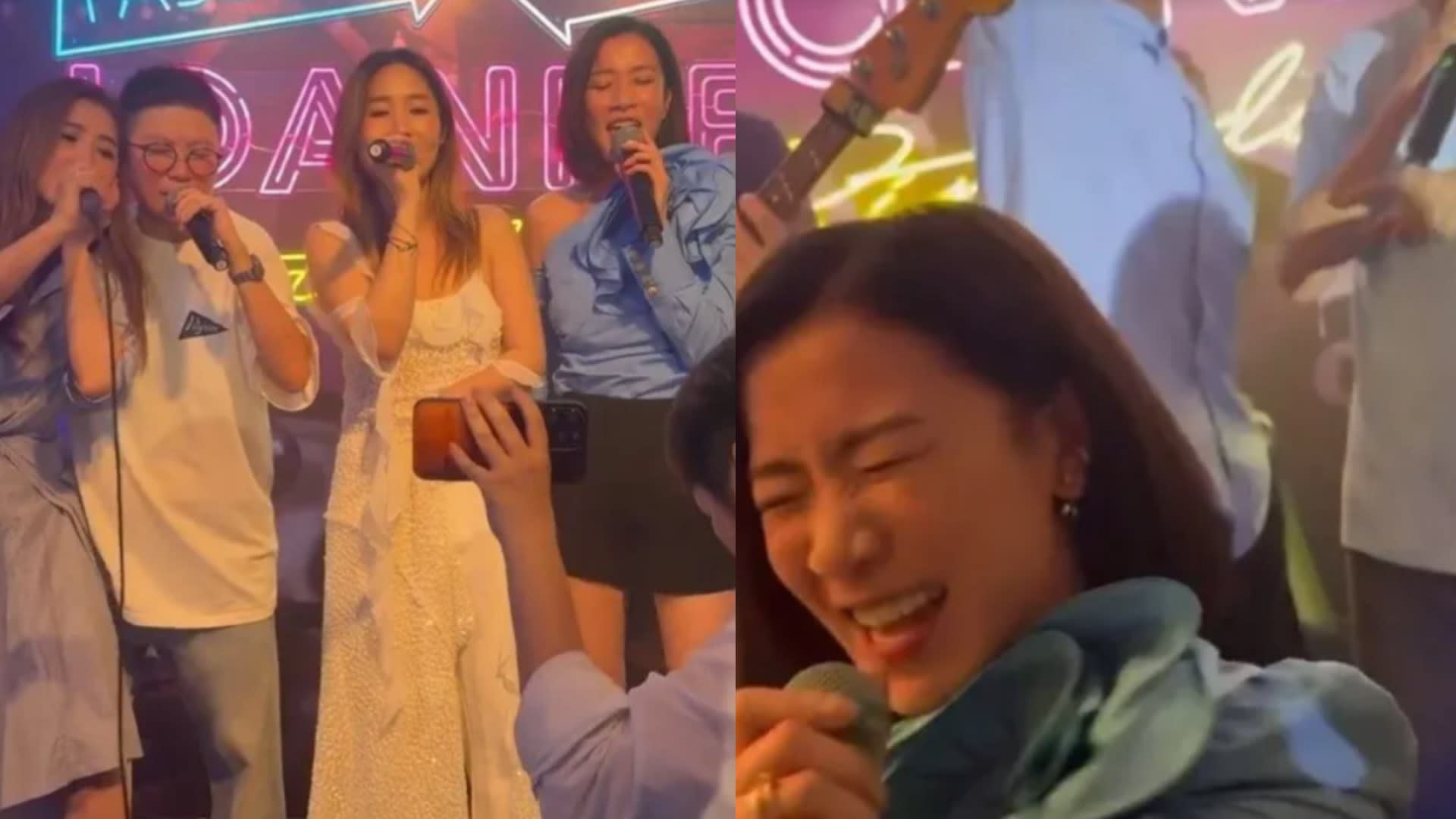 charmaine sheh charlene choi drunk singing