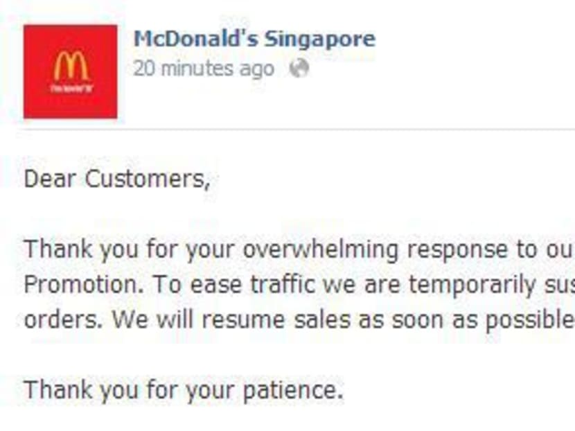 McDonalds’s temporarily suspends online Hello Kitty sale