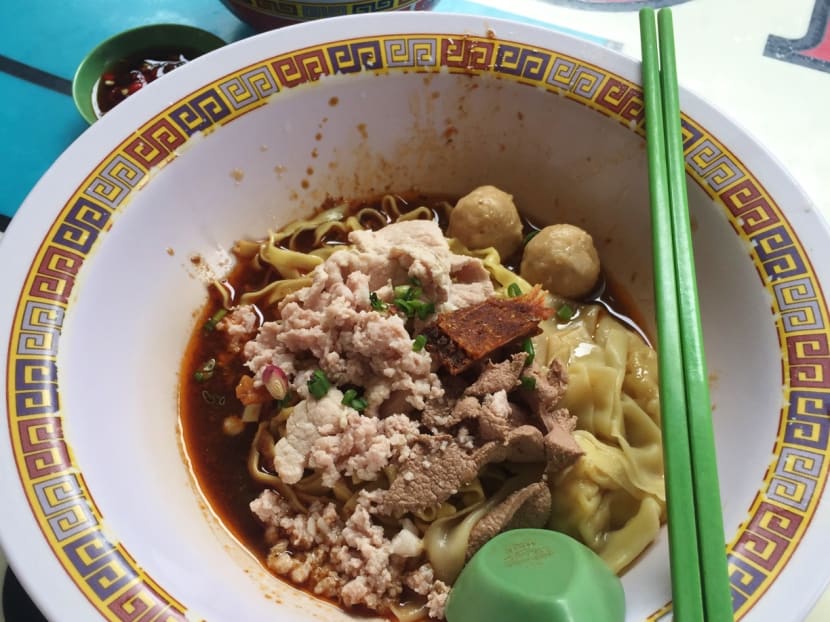 Although some say prices may be a little steep - from S$5 to S$10, many will queue for an hour or so to sample a bowl of bak chor mee from Hill Street Tai Hwa Pork Noodles. Photo: Serene Lim