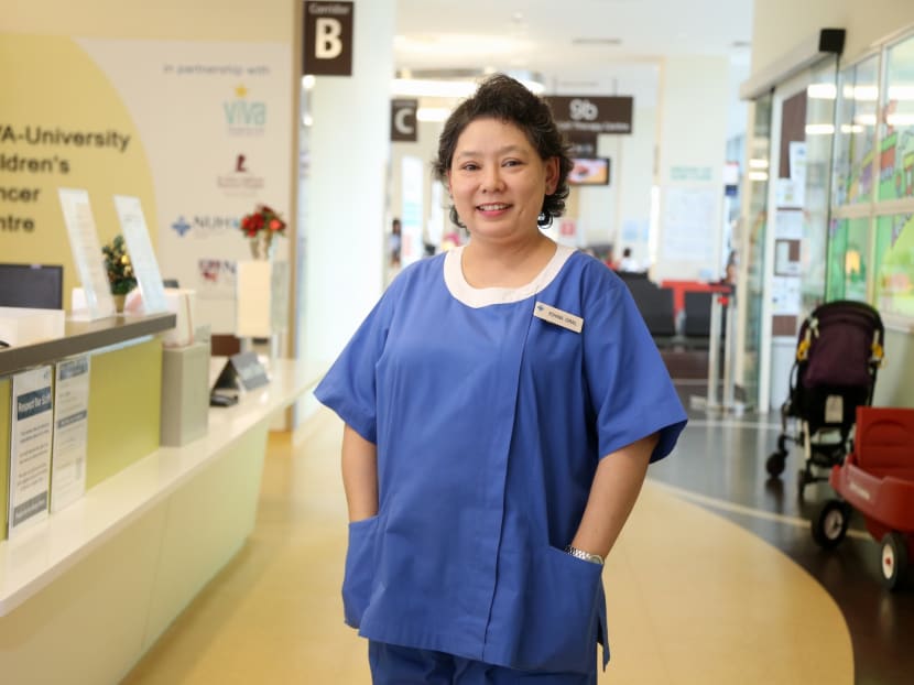Nurse manager Rohana Ismail, who has worked in a paediatric ward since becoming a registered nurse in 1989, was determined to continue working even after her cancer diagnosis. Photo: Koh Mui Fong