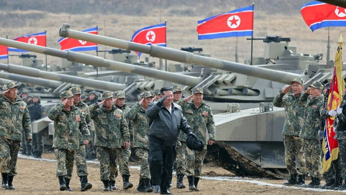 North Korea’s Kim guided military demonstration involving tanks, KCNA says