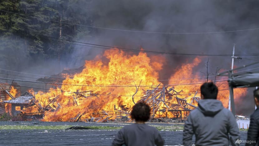 South Korea wildfire forces 500 residents to evacuate, rain helps fight flames South Korea wildfire forces 500 residents to evacuate, rain helps fight flames