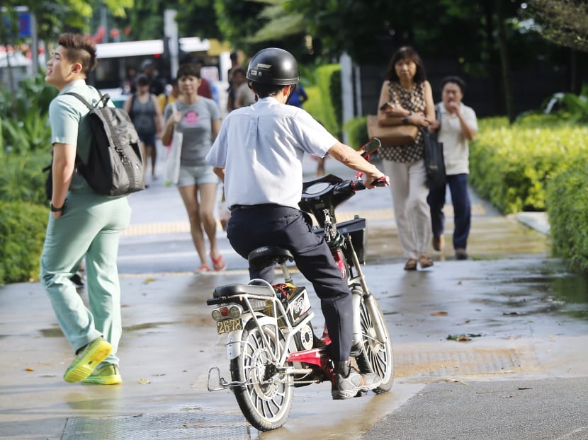 Errant e-scooter or e-bike riders have compromised the safety of many older or child pedestrians, causing minor injuries while risking their own lives, and many go unreported. TODAY File Photo