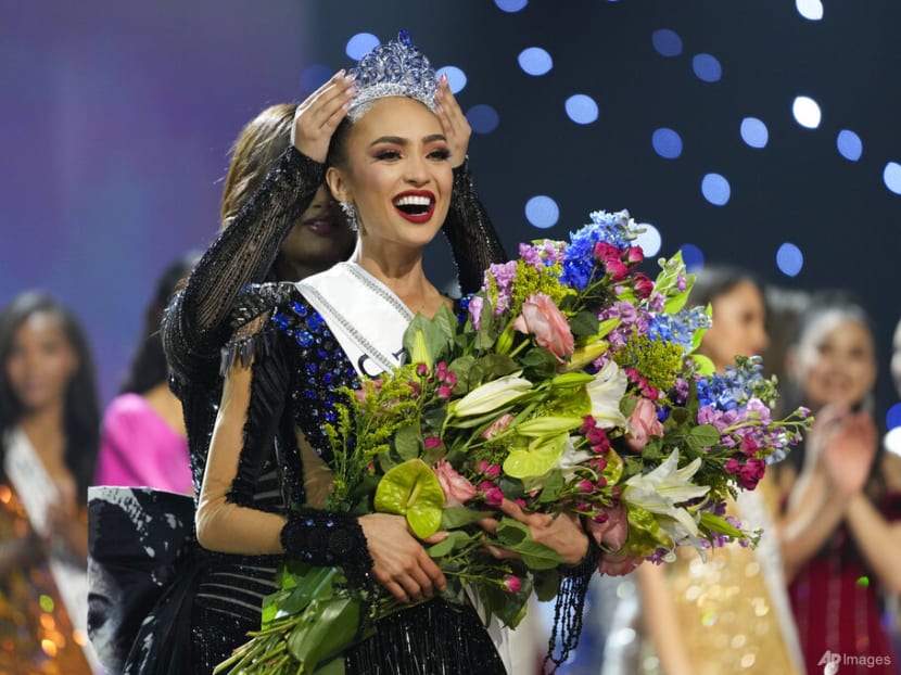Miss USA R’Bonney Gabriel, a Filipino-American, wins Miss Universe competition