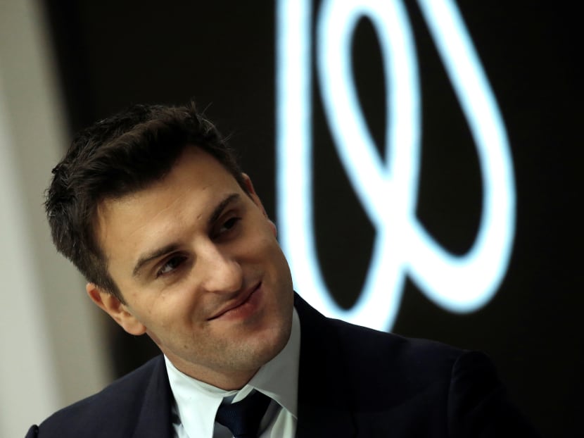 Brian Chesky, chief executive officer and co-founder of Airbnb, listens to a question as he speaks to the Economic Club of New York at a luncheon at the New York Stock Exchange in New York, US on March 13, 2017.