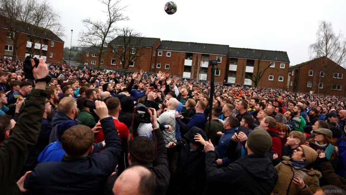 For England's Ashbourne, Shrovetide football is 'in our blood' CNA