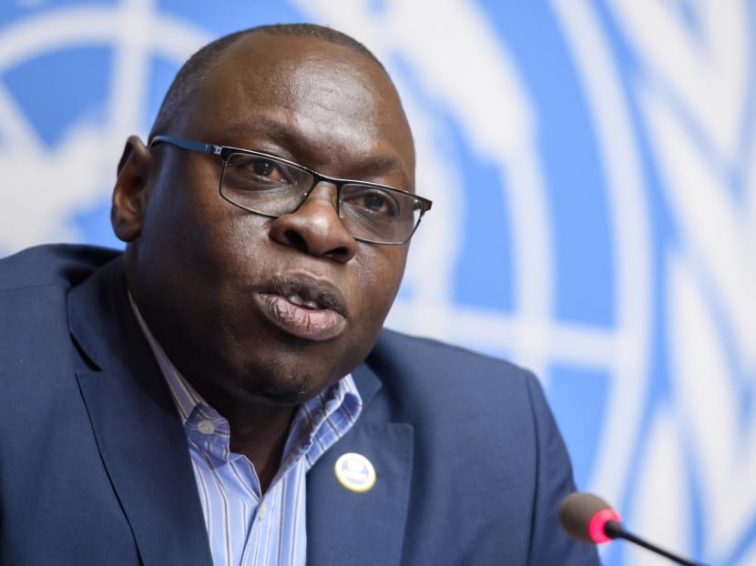 World Health Organization (WHO) Assistant Director-General Soce Fall attends a press conference on the WHO Ebola operations in the Democratic Republic of the Congo on March 6, 2020 in Geneva.