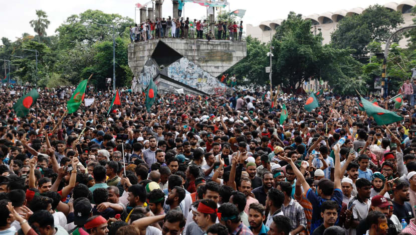 Bangladesh PM Sheikh Hasina resigns and flees as protesters storm palace