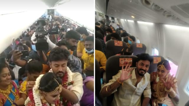 【冠状病毒19】印度夫妇包机结婚 邀逾160亲友登机狂欢