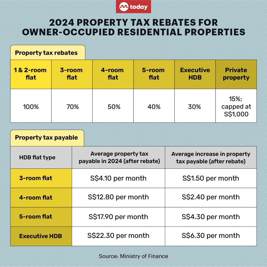 Oneoff rebate for owneroccupied homes in 2024 to cushion impact of