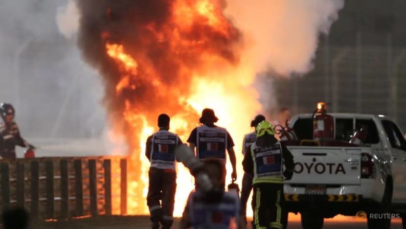 Formula 1 driver Grosjean leaves Bahrain hospital after fireball crash Formula 1 driver Grosjean leaves Bahrain hospital after fireball crash