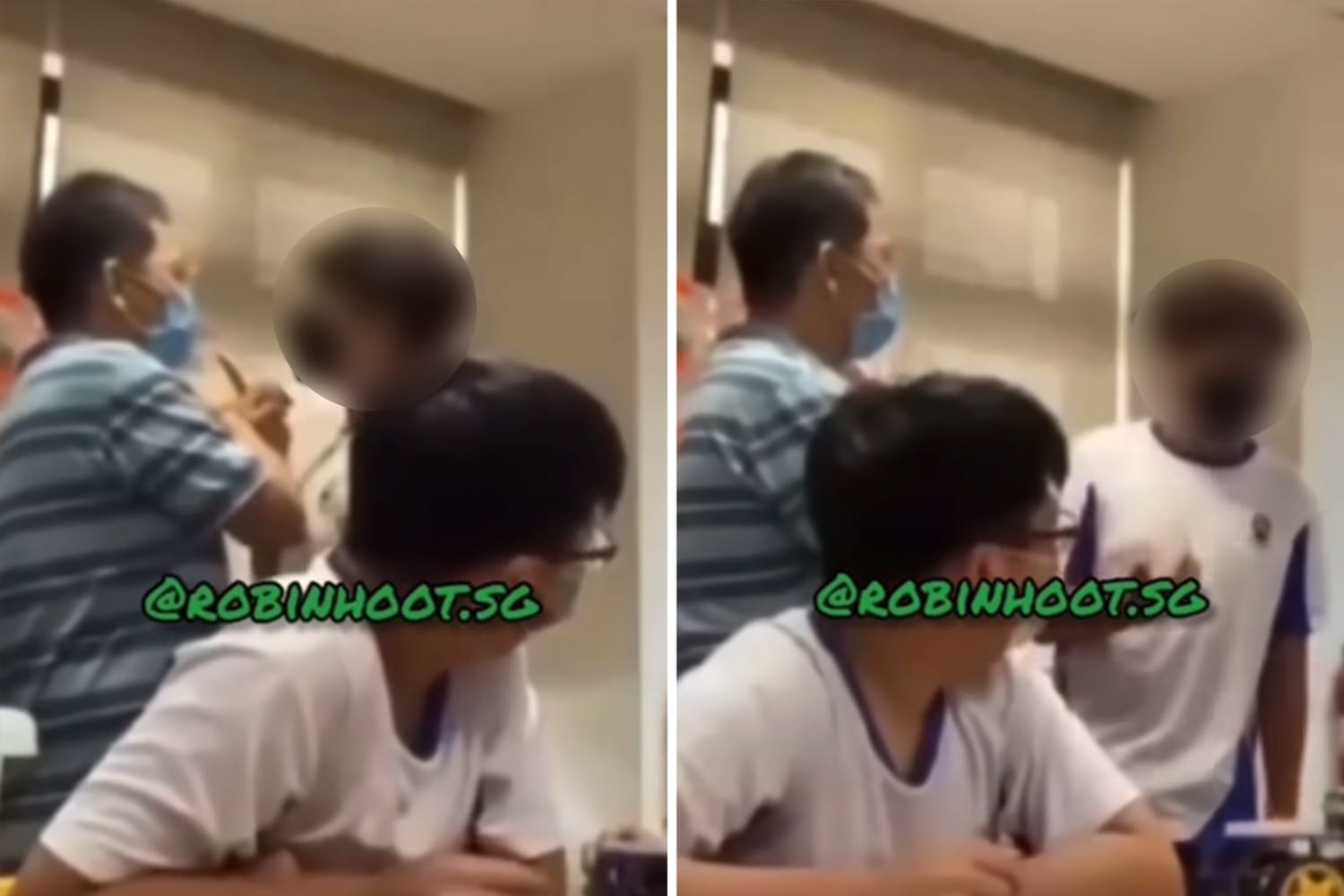 Scenes from a viral video showing a student in St Andrew's Secondary School confronting a teacher in what appears to be a classroom setting. Scenes from a viral video showing a student in St Andrew's Secondary School confronting a teacher in what appears to be a classroom setting.