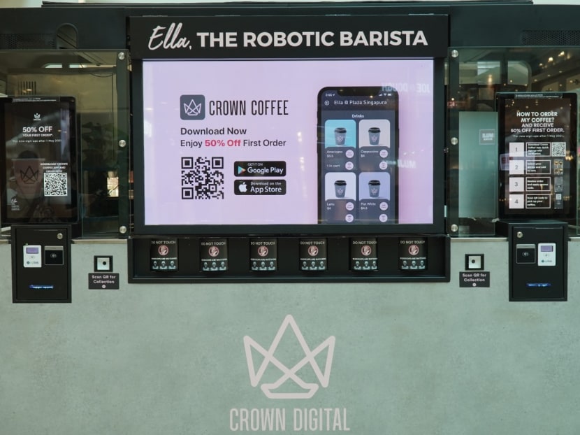 Robot baristas to serve gourmet coffee to commuters at 30 MRT stations across Singapore Robot baristas to serve gourmet coffee to commuters at 30 MRT stations across Singapore