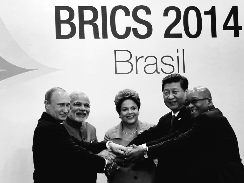 Leaders from the five BRICS nations at the sixth BRICS summit this month in Brazil. Despite the rhetoric over the potential role of the New Development Bank as an alternative to the World Bank, the reality is that developing countries will benefit most from greater access to all multilateral banks. Photo: REUTERS
