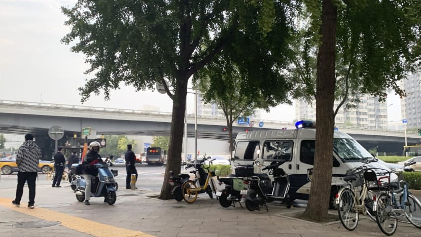 Rare political protest banners removed in Chinese capital Rare political protest banners removed in Chinese capital