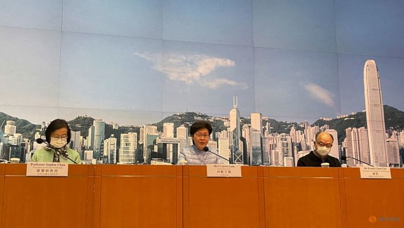 Fighting COVID-19, solemn-faced Hong Kong leader explains maskless appearances Fighting COVID-19, solemn-faced Hong Kong leader explains maskless appearances
