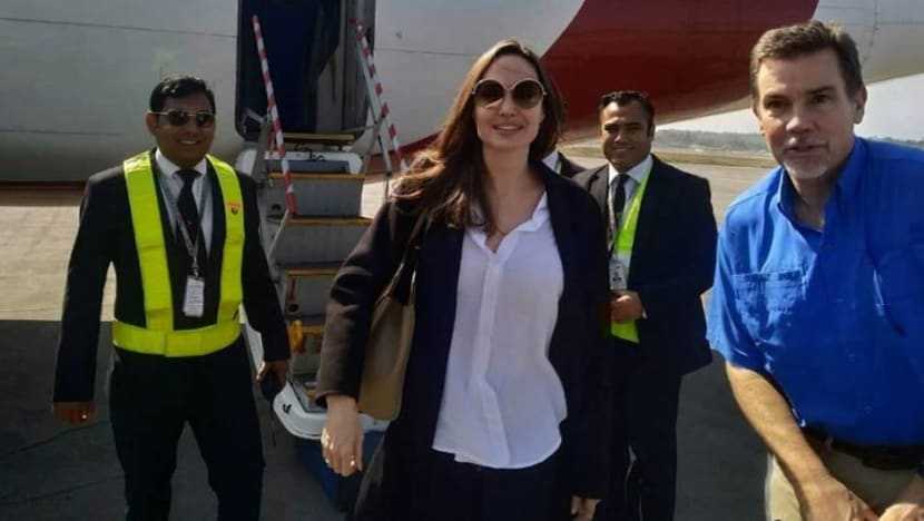 Angelina Jolie visits Rohingya camp in Bangladesh Angelina Jolie visits Rohingya camp in Bangladesh