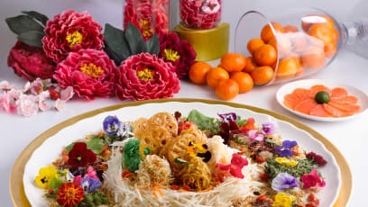 This Floral Yusheng Is Almost Too Pretty To Eat