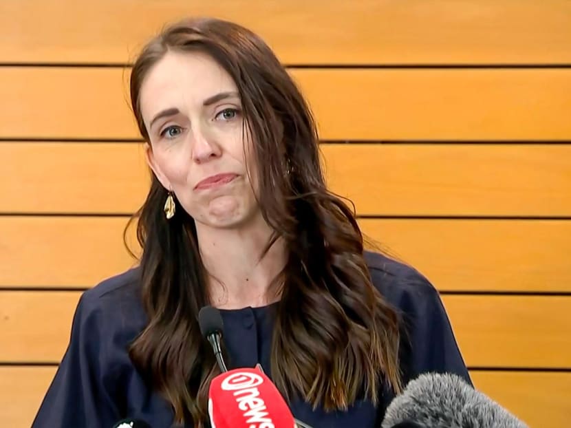 Video frame grab from TVNZ via AFPTV taken on Jan 19, 2023 showing New Zealand's Prime Minister Jacinda Ardern announcing she will resign from her post next month, in Wellington. 