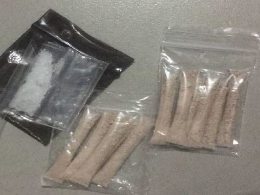 Examples of drugs seized during the island-wide operation between May 15 and 26, 2017. Photo: Central Narcotics Bureau