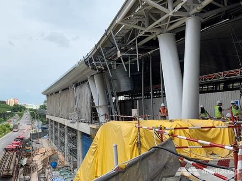 About 75 per cent of construction for Canberra MRT station has been completed.