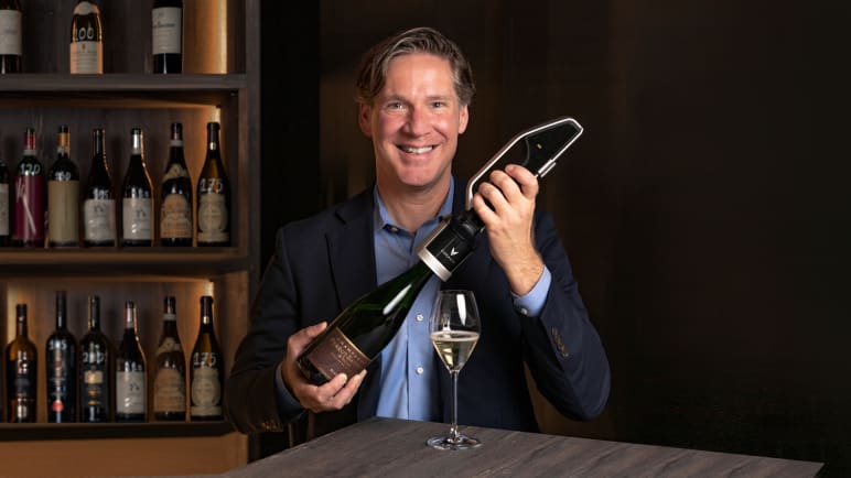 Meet the medical engineer that revolutionised the way wines are served and sold with a chemotherapy needle  