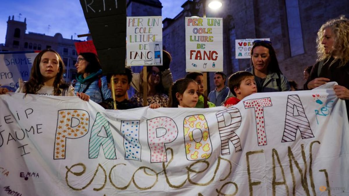 Thousands protest in Valencia over lack of schools after deadly floods