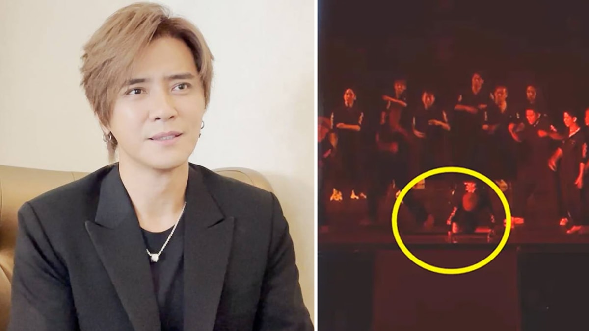 Show Luo Falls Off Stage Just Seconds After Starting Kaohsiung Concert