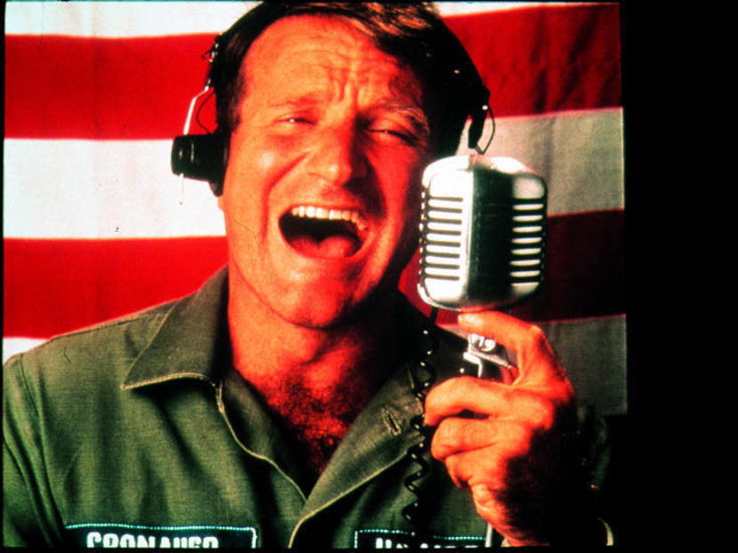 Robin Williams in Good Morning, Vietnam, one of his best-loved films