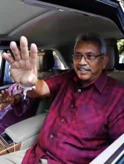 A file picture of Mr Gotabaya Rajapaksa taken in Colombo, Sri Lanka in November 2019.