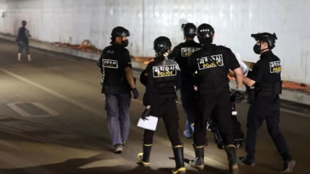 涉在隧道淹水事故中有重大过失 韩政府检举六名警官