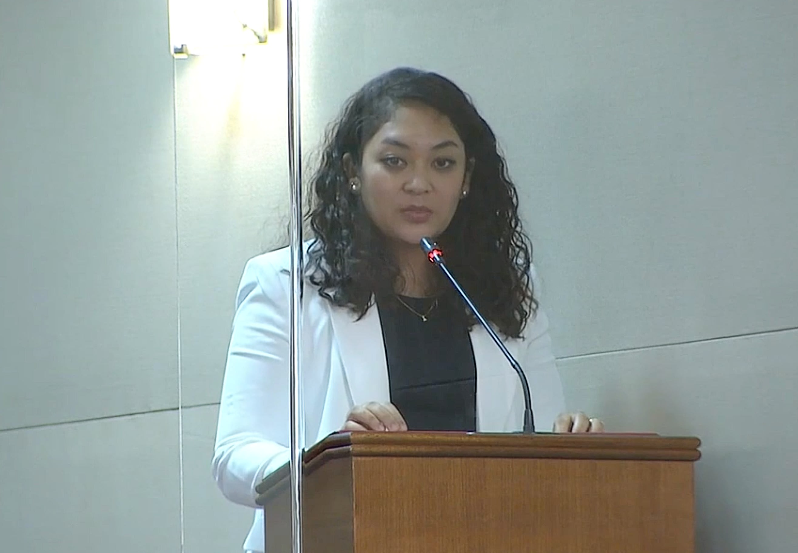 Ms Raeesah Khan speaking in Parliament on Aug 3, 2021. Ms Raeesah Khan speaking in Parliament on Aug 3, 2021.