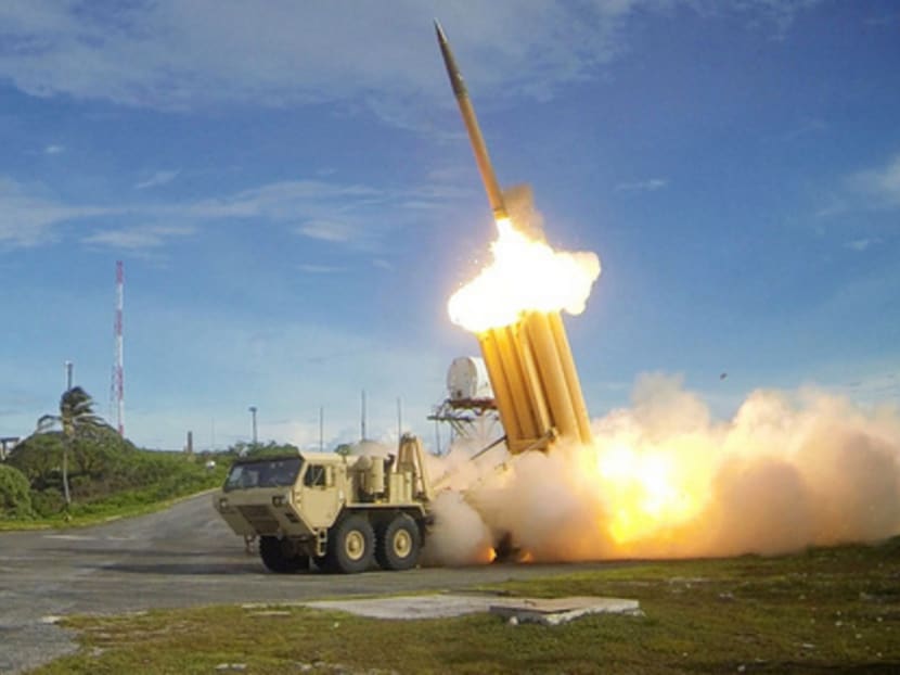 A terminal high-altitude area defence interceptor is launched during a successful test. While the system has been designed to protect South Koreans from an increasingly bellicose Pyongyang, many fear retaliation from China, their biggest trading partner, to come in the form of sanctions. PHOTO: REUTERS