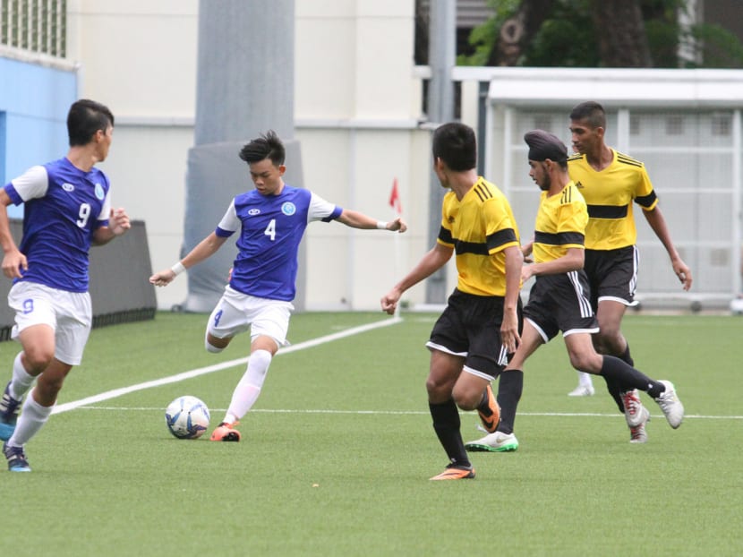 The revamp is part of the FAS’ development plan for youth football, and will give players more balanced and competitive matches. Photo: Damien Teo