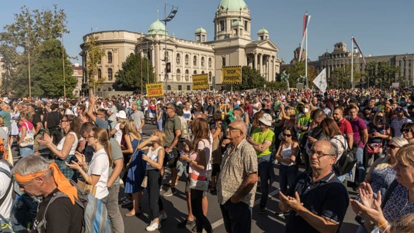 Serbian protesters demand more action to stop industrial pollution 