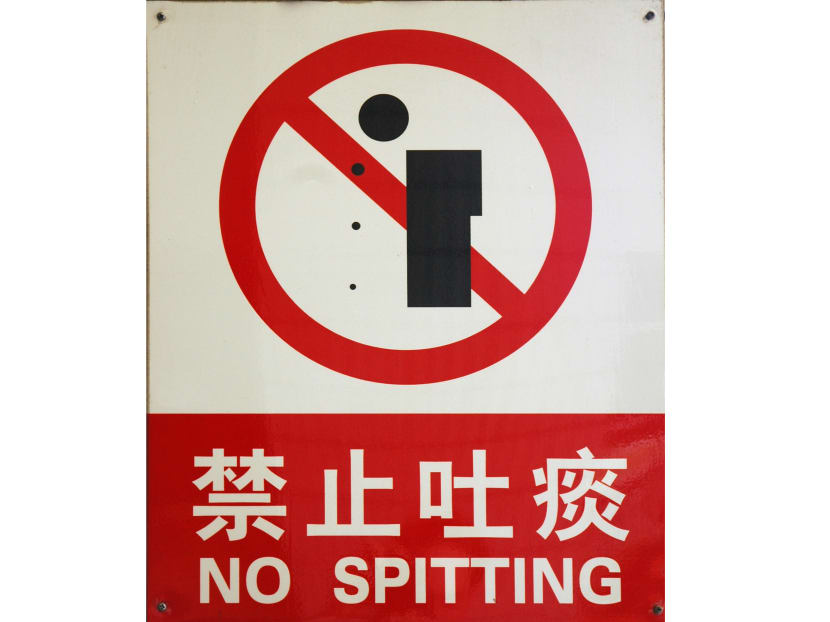 The writer urges Singapore's authorities to revive a campaign to discourage people from spitting. The writer urges Singapore's authorities to revive a campaign to discourage people from spitting.