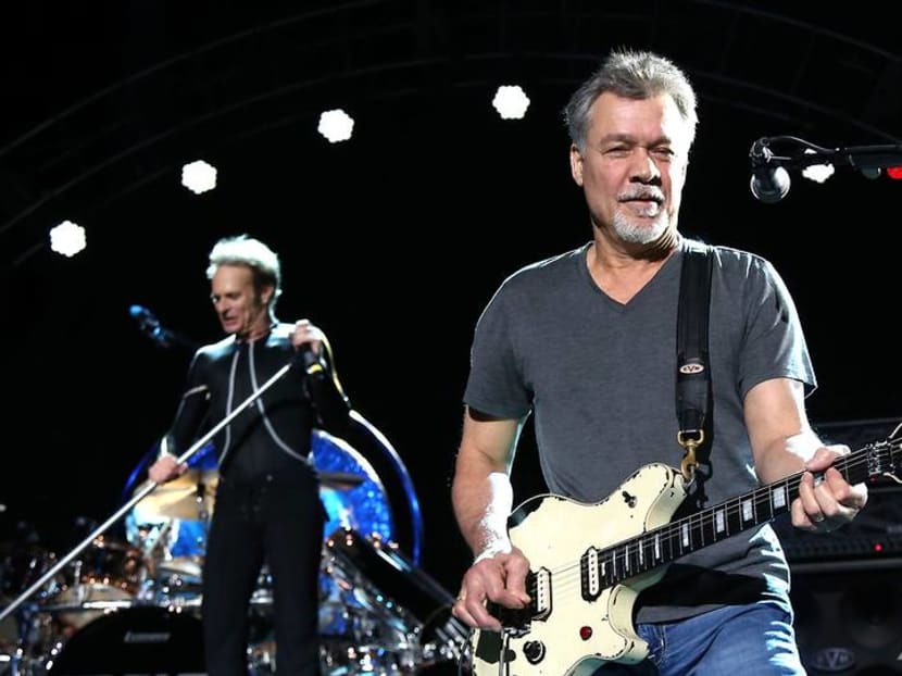 Guitars played, partly made by rock legend Eddie Van Halen go to auction Guitars played, partly made by rock legend Eddie Van Halen go to auction