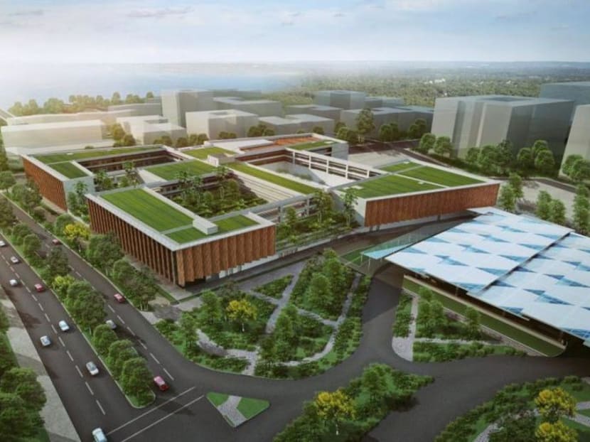 An artist's impression of the RTS Link Woodlands North Station in Singapore. An artist's impression of the RTS Link Woodlands North Station in Singapore.