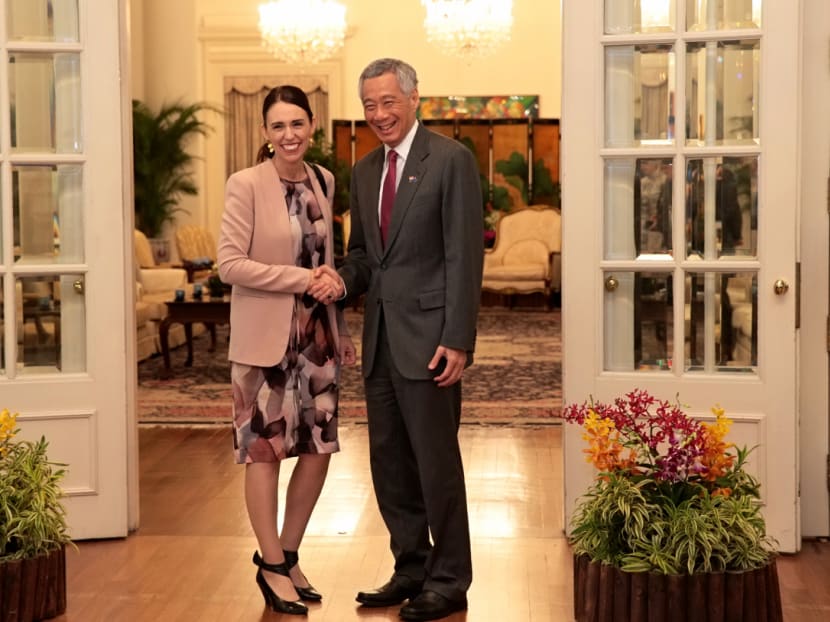 Singapore Prime Minister Lee Hsien Loong and his New Zealand counterpart Jacinda Ardern signed a joint declaration elevating both countries’ relations to an Enhanced Partnership on May 17, 2019. Singapore Prime Minister Lee Hsien Loong and his New Zealand counterpart Jacinda Ardern signed a joint declaration elevating both countries’ relations to an Enhanced Partnership on May 17, 2019.